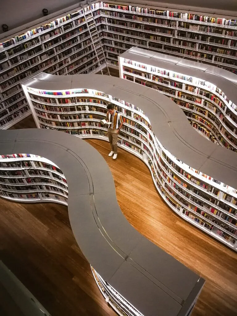 library, becoming a reader- reading books habit